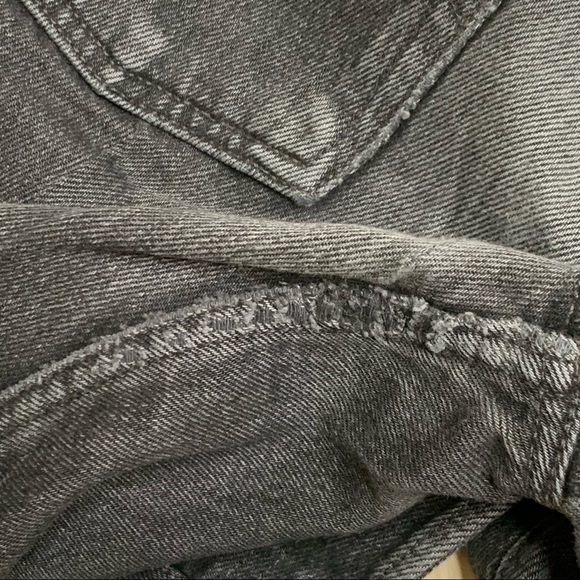 Reformation X Levis Button Fly Black Jeans Size 26 0160 - Picture 8 of 9